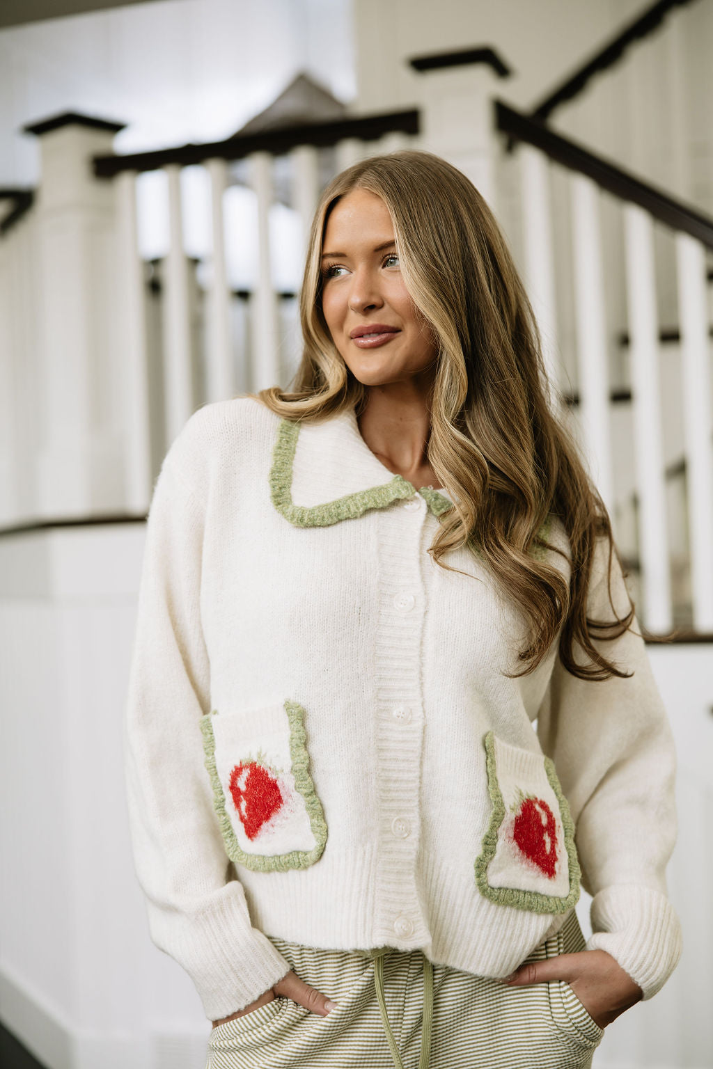 Strawberry Matcha Cardigan