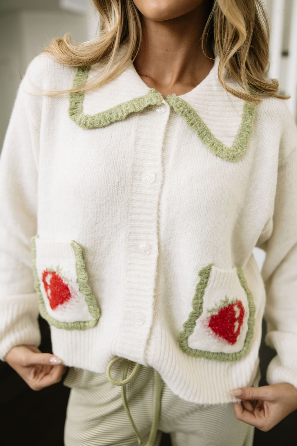 Strawberry Matcha Cardigan