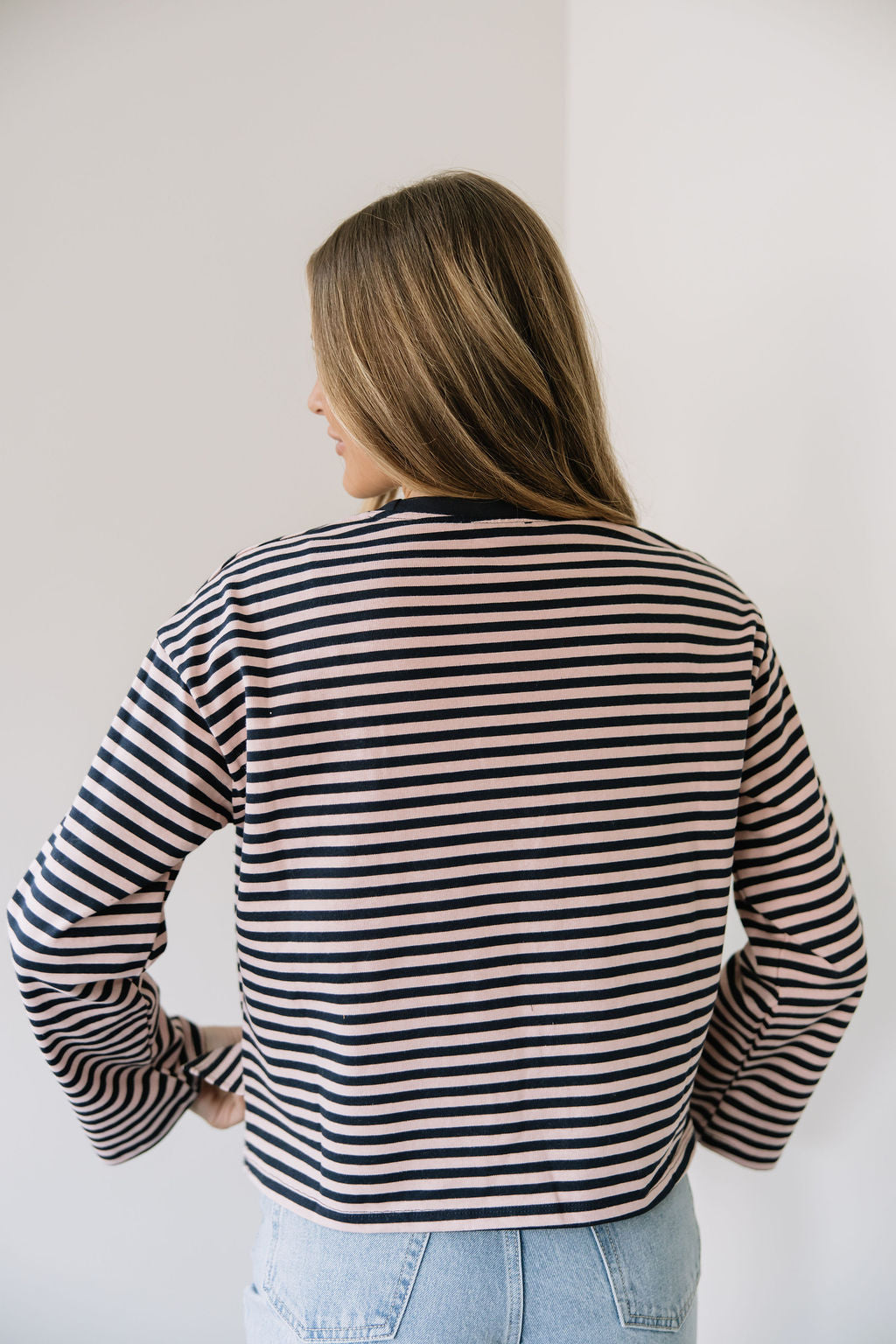 Midnight Rosè Stripe Top