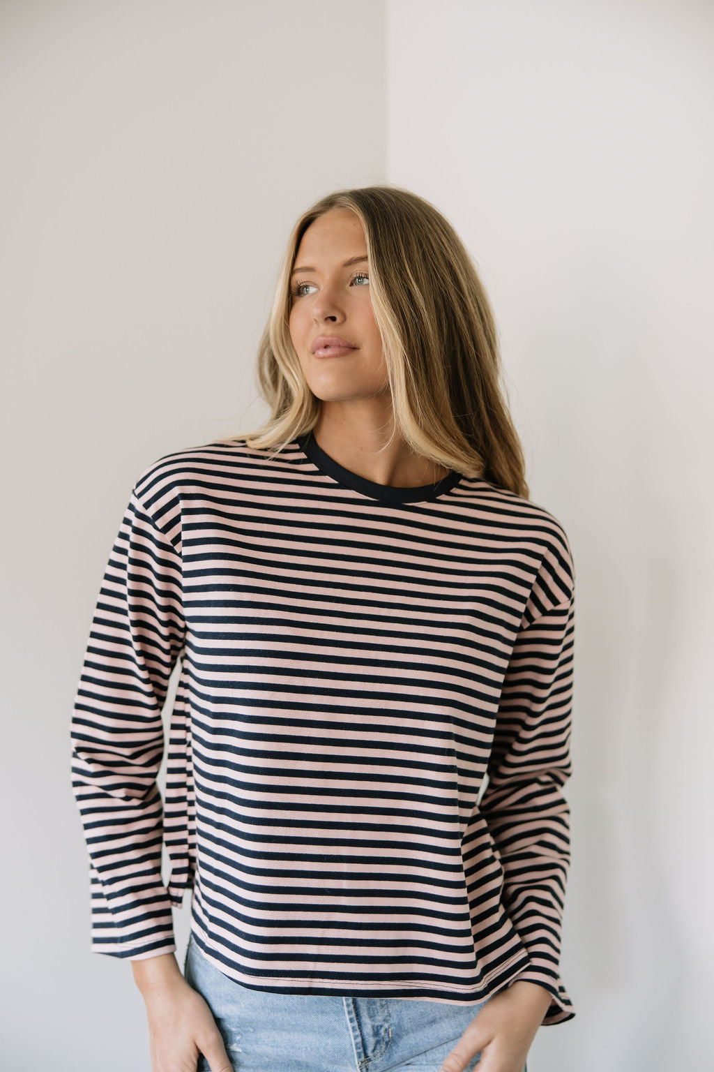 Midnight Rosè Stripe Top