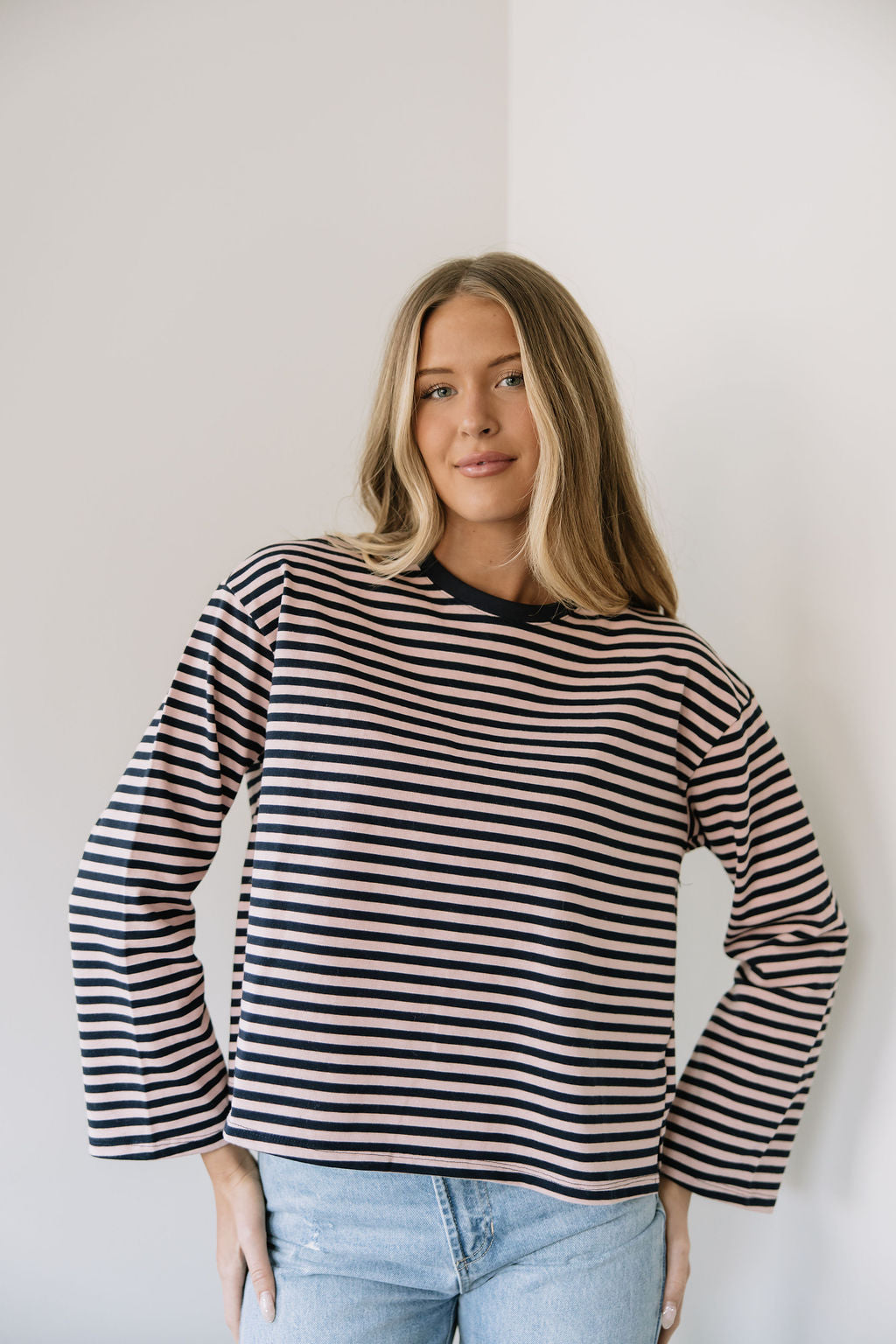 Midnight Rosè Stripe Top