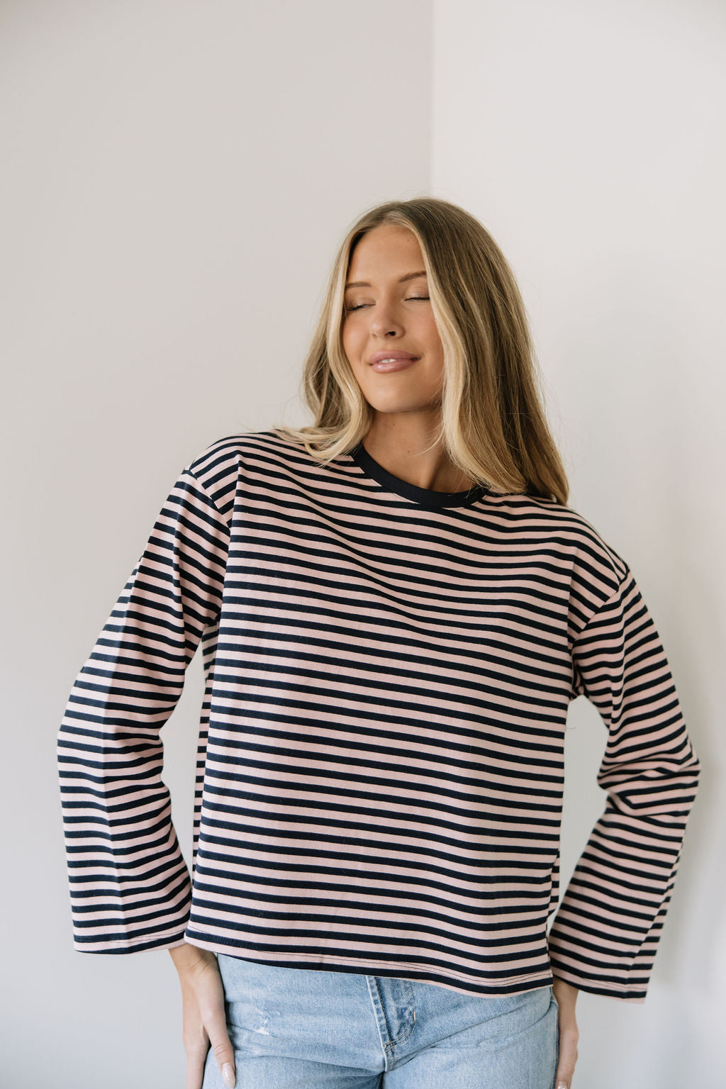 Midnight Rosè Stripe Top