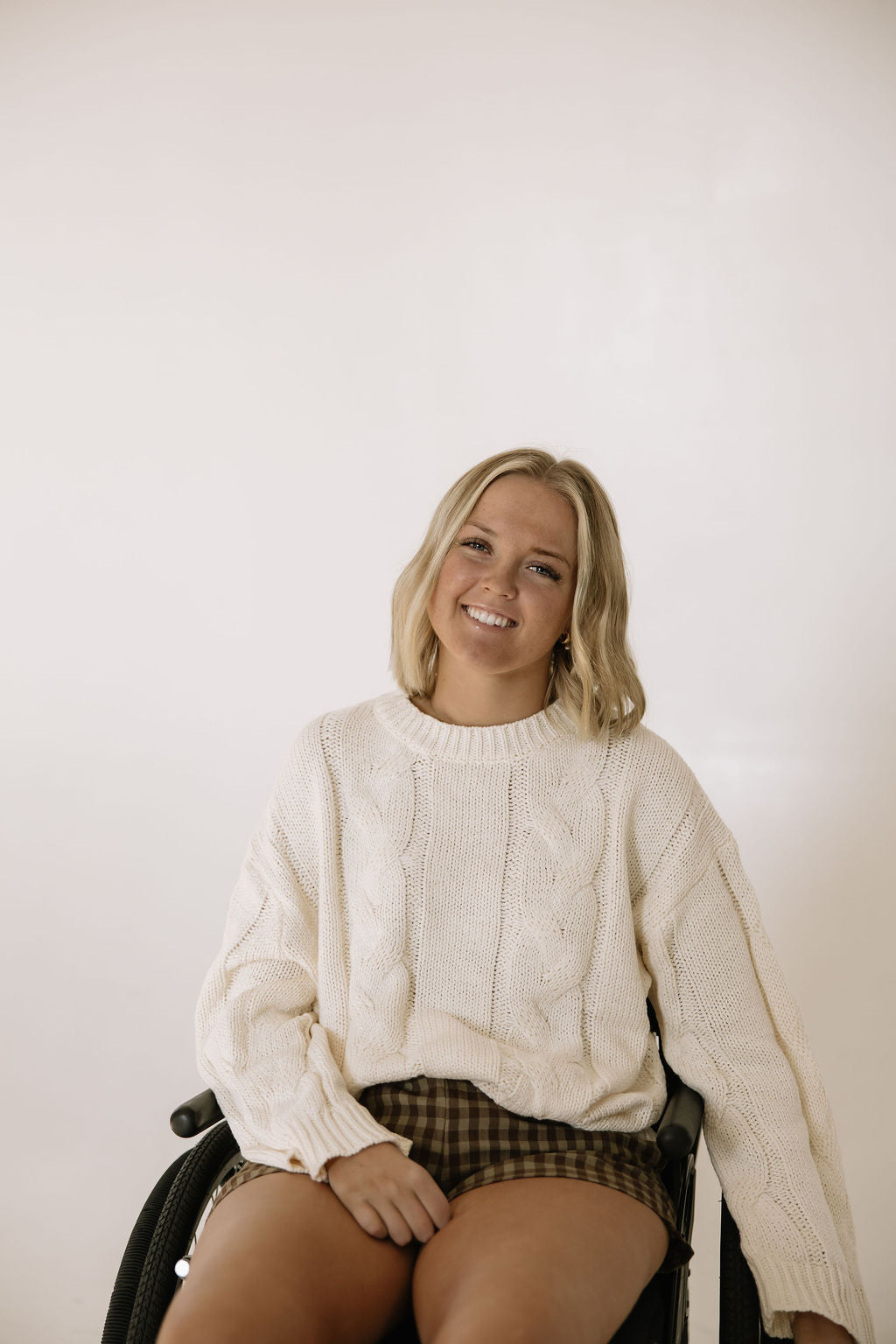 Preorder: Snow Bunny Cable Knit Sweater