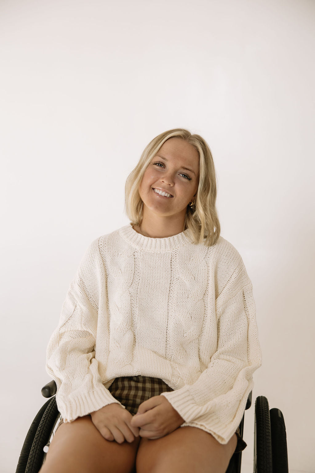 Preorder: Snow Bunny Cable Knit Sweater