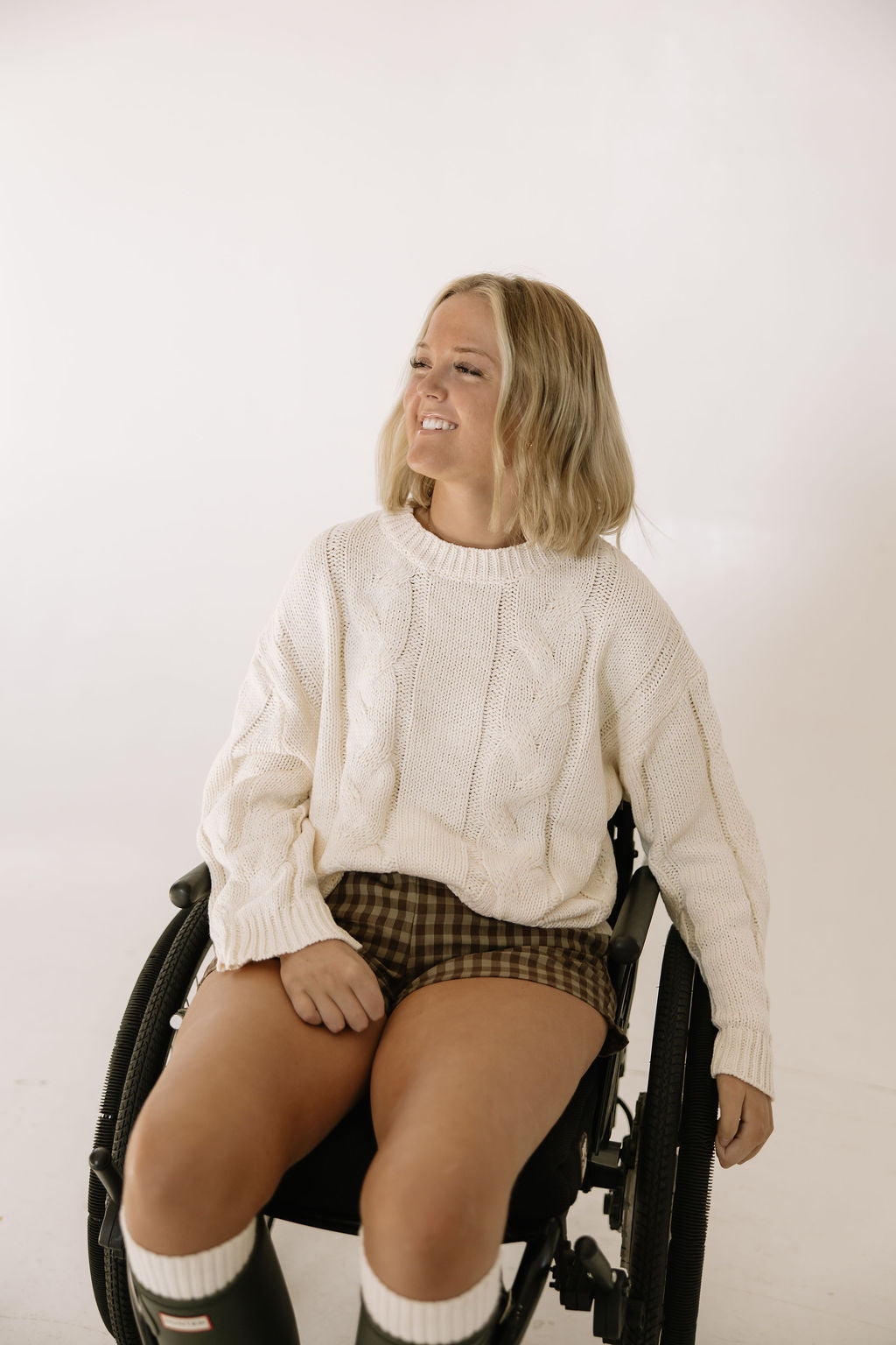 Preorder: Snow Bunny Cable Knit Sweater