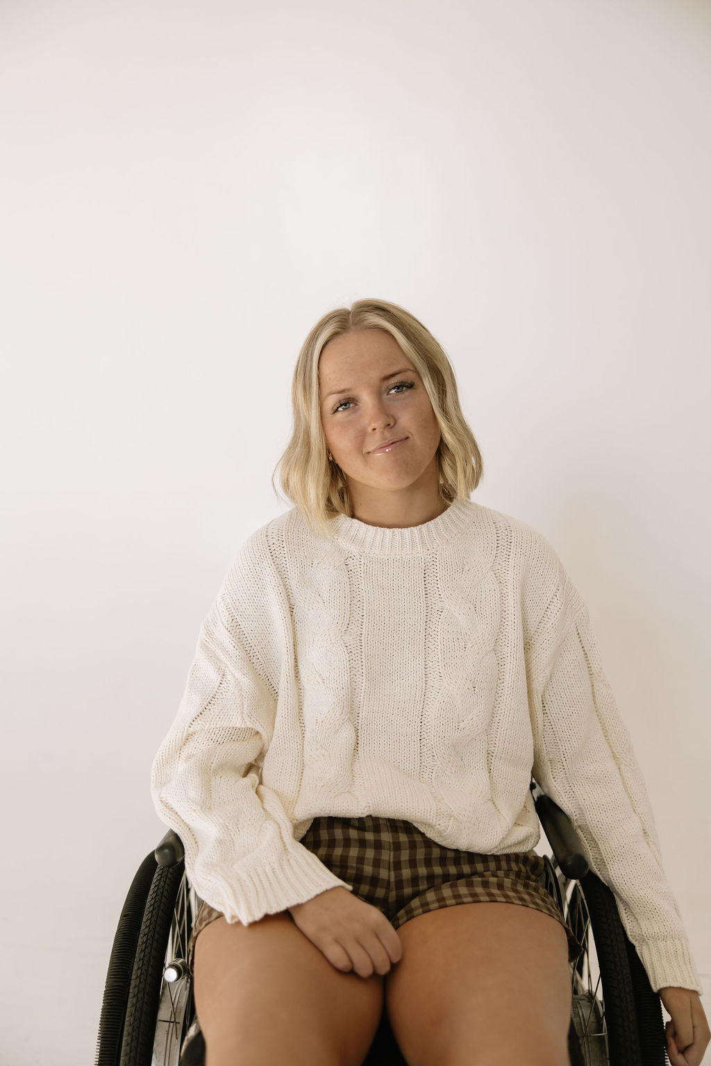 Preorder: Snow Bunny Cable Knit Sweater