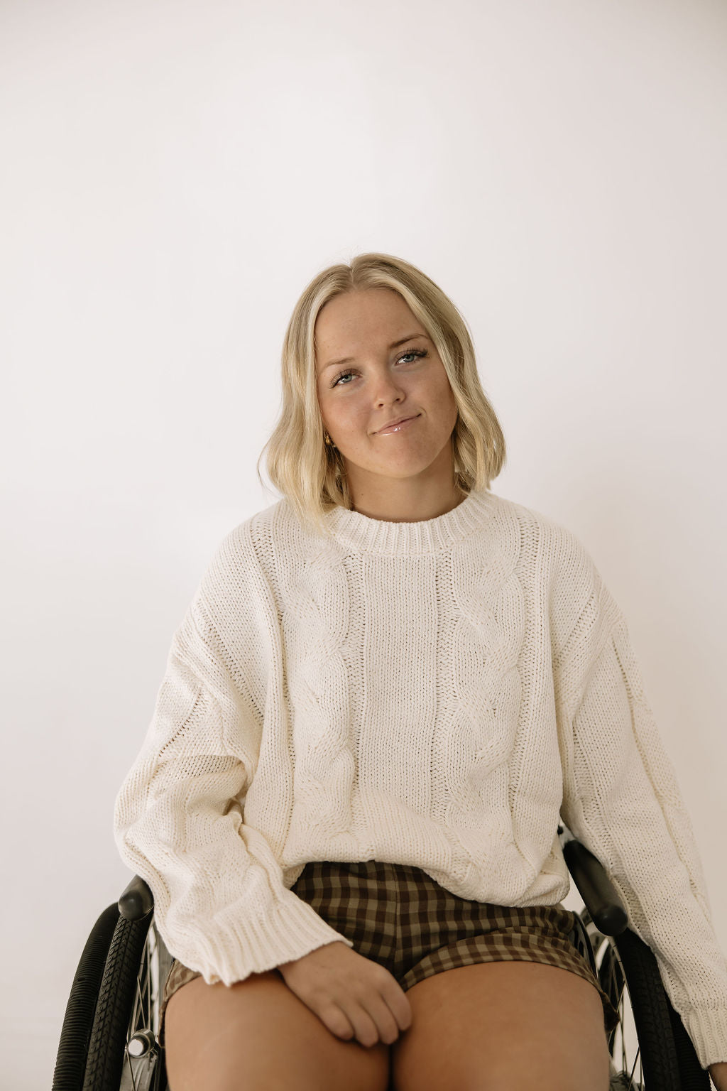 Preorder: Snow Bunny Cable Knit Sweater