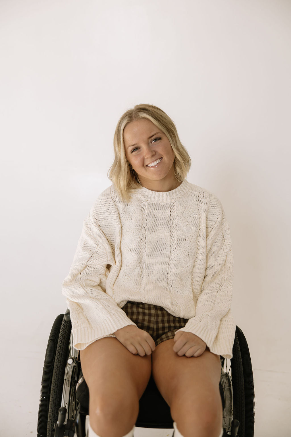 Preorder: Snow Bunny Cable Knit Sweater