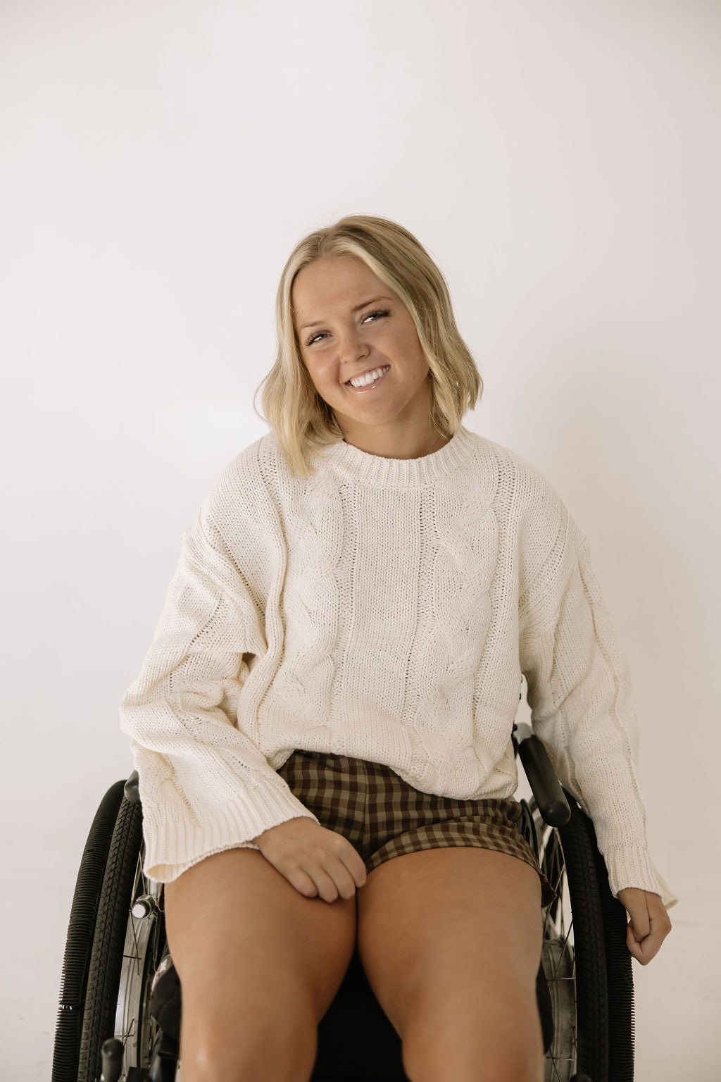 Preorder: Snow Bunny Cable Knit Sweater