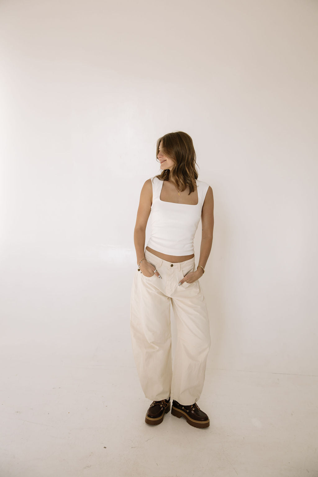 Butter Cotton Barrel Pants