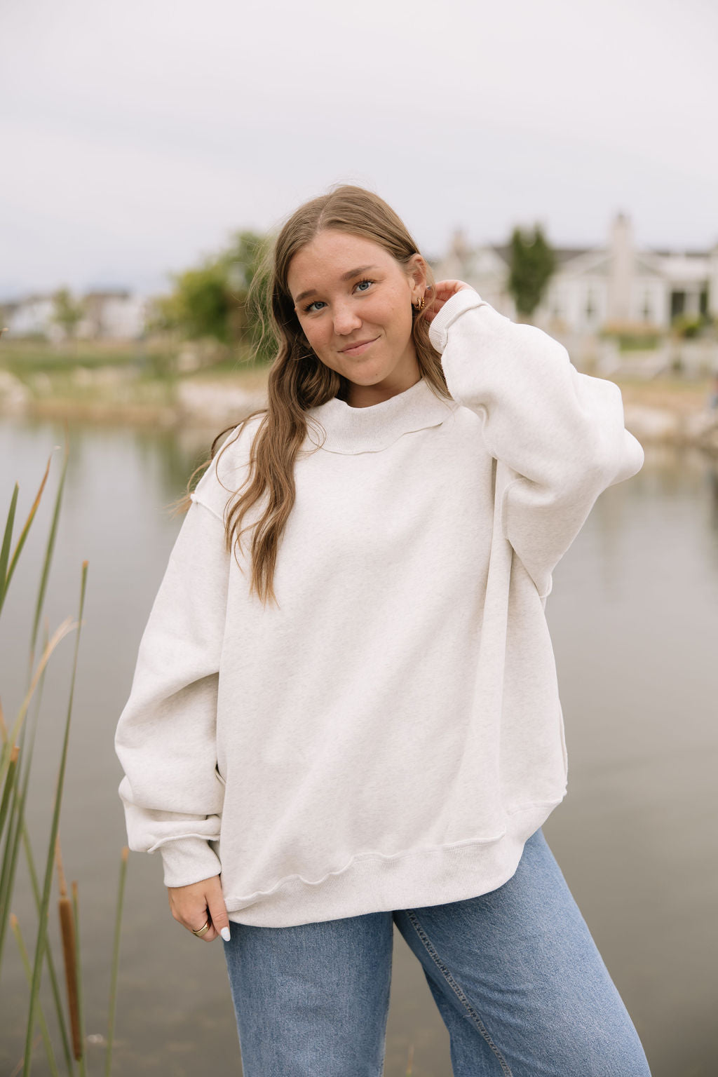 Harbor Mockneck // Light Grey