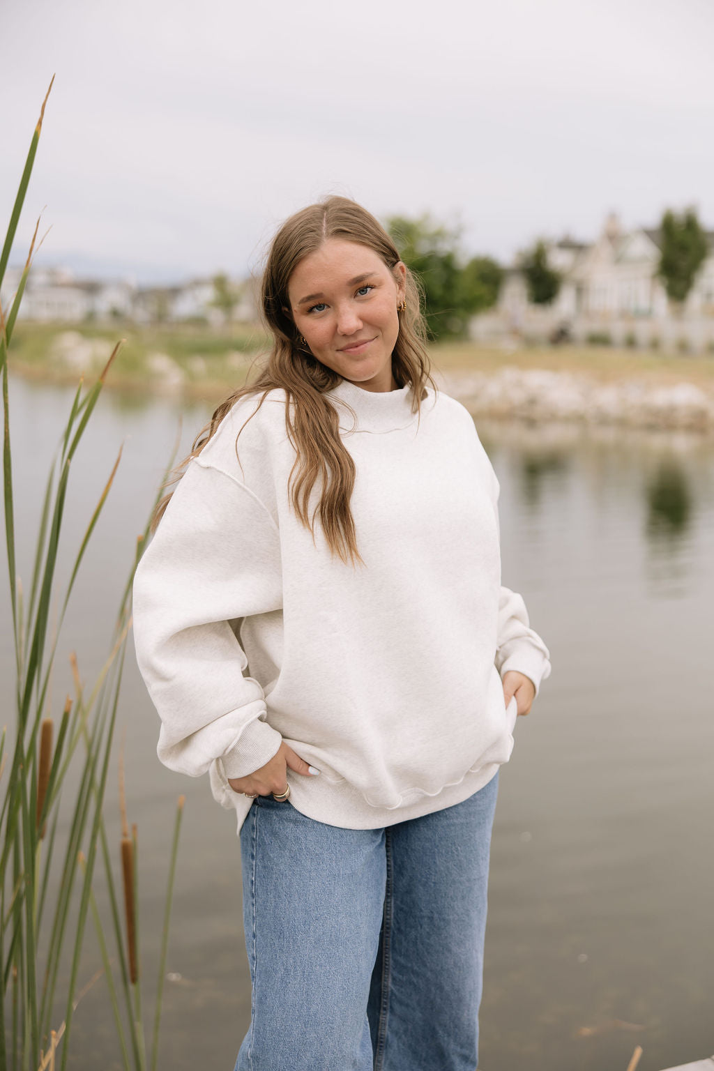 Harbor Mockneck // Light Grey