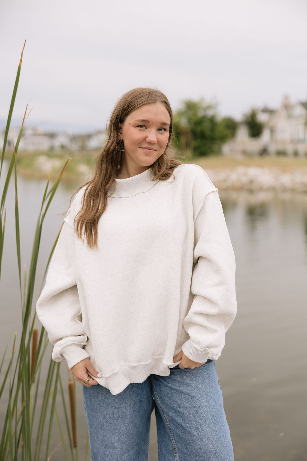 Harbor Mockneck // Light Grey