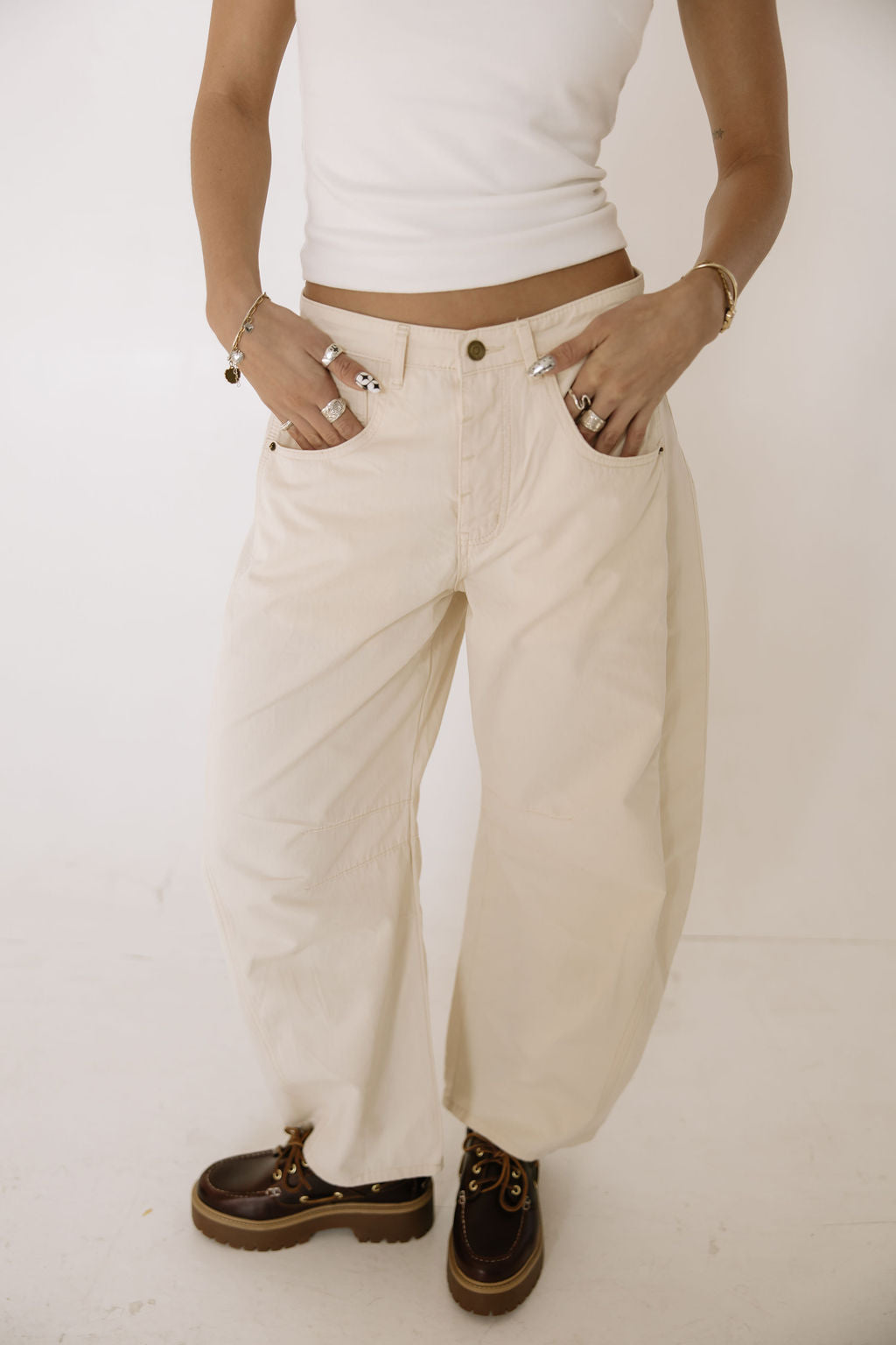 Butter Cotton Barrel Pants