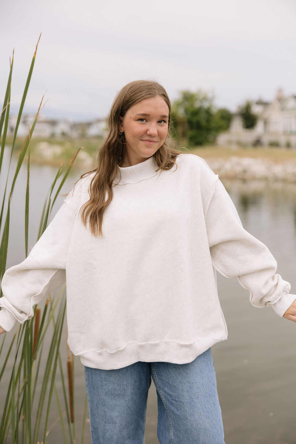 Harbor Mockneck // Light Grey