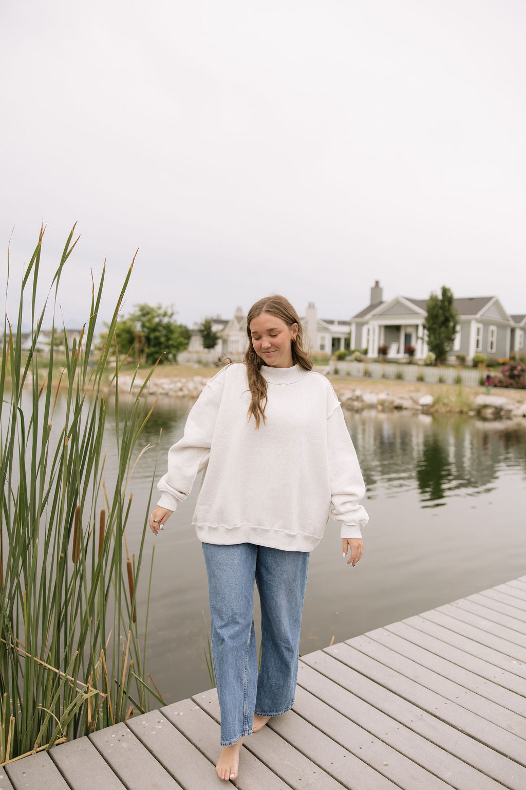 Harbor Mockneck // Light Grey