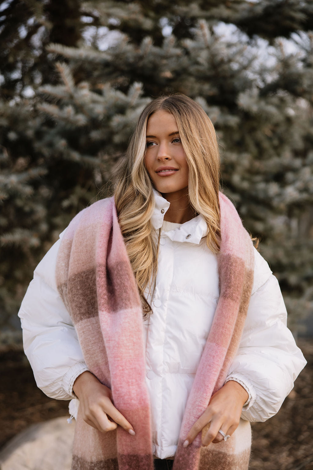 Rosewood Plaid Scarf