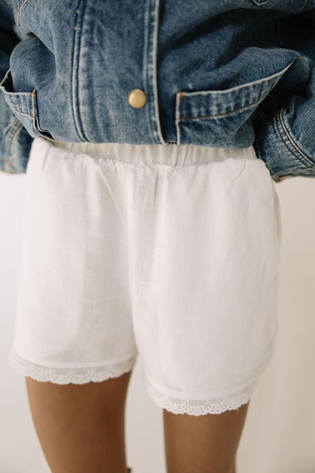 Cottage Lace Trim Shorts