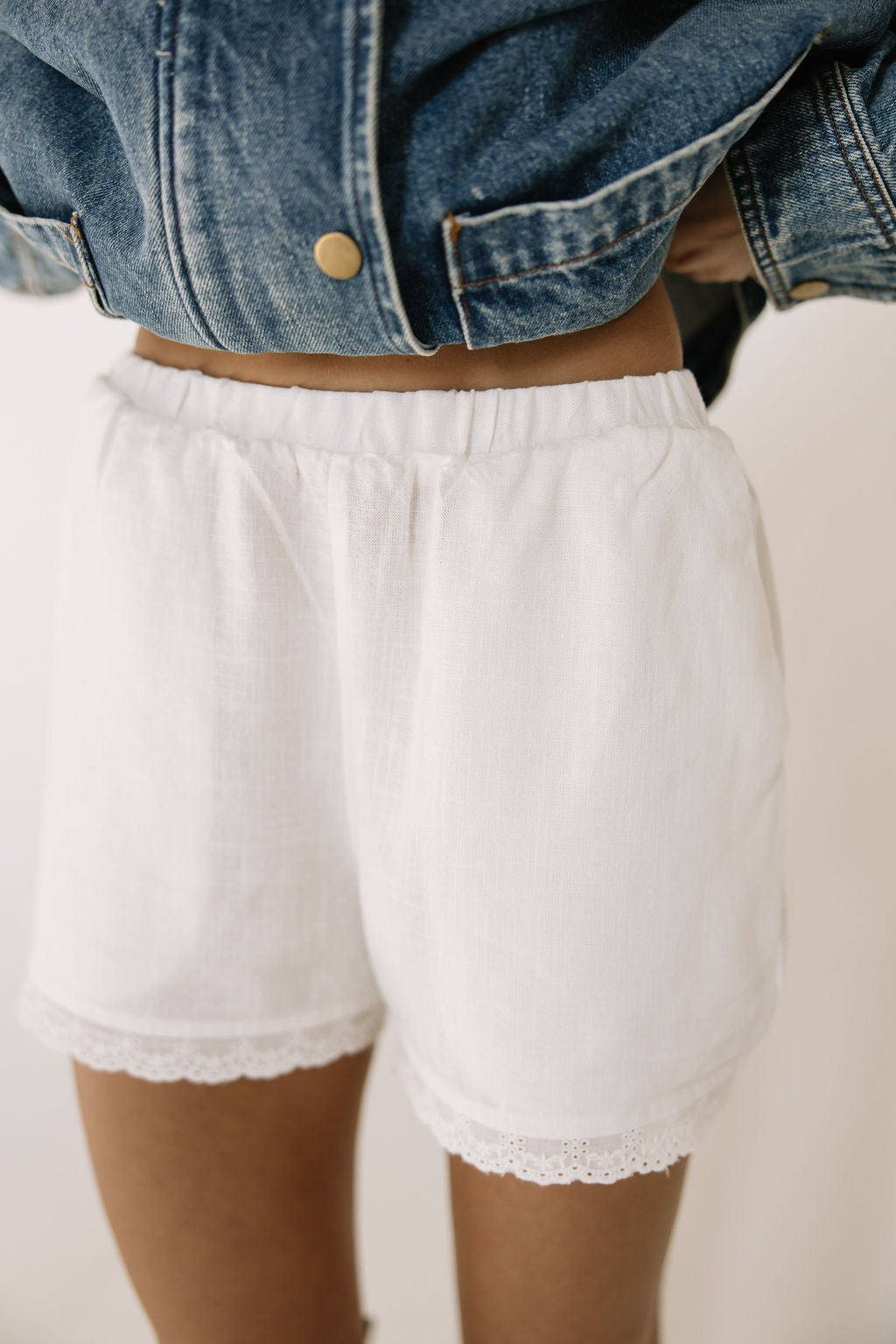 Cottage Lace Trim Shorts