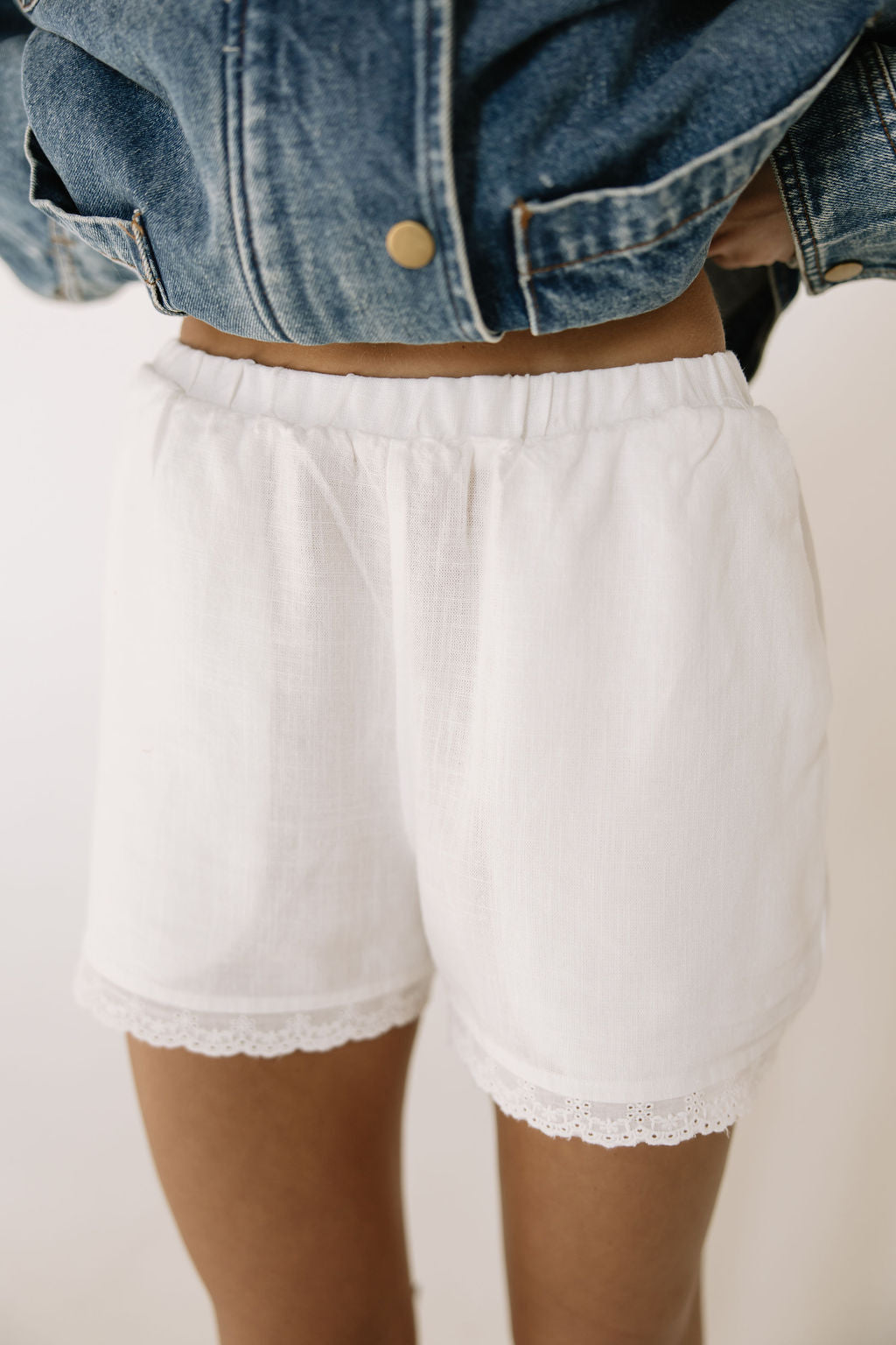 Cottage Lace Trim Shorts