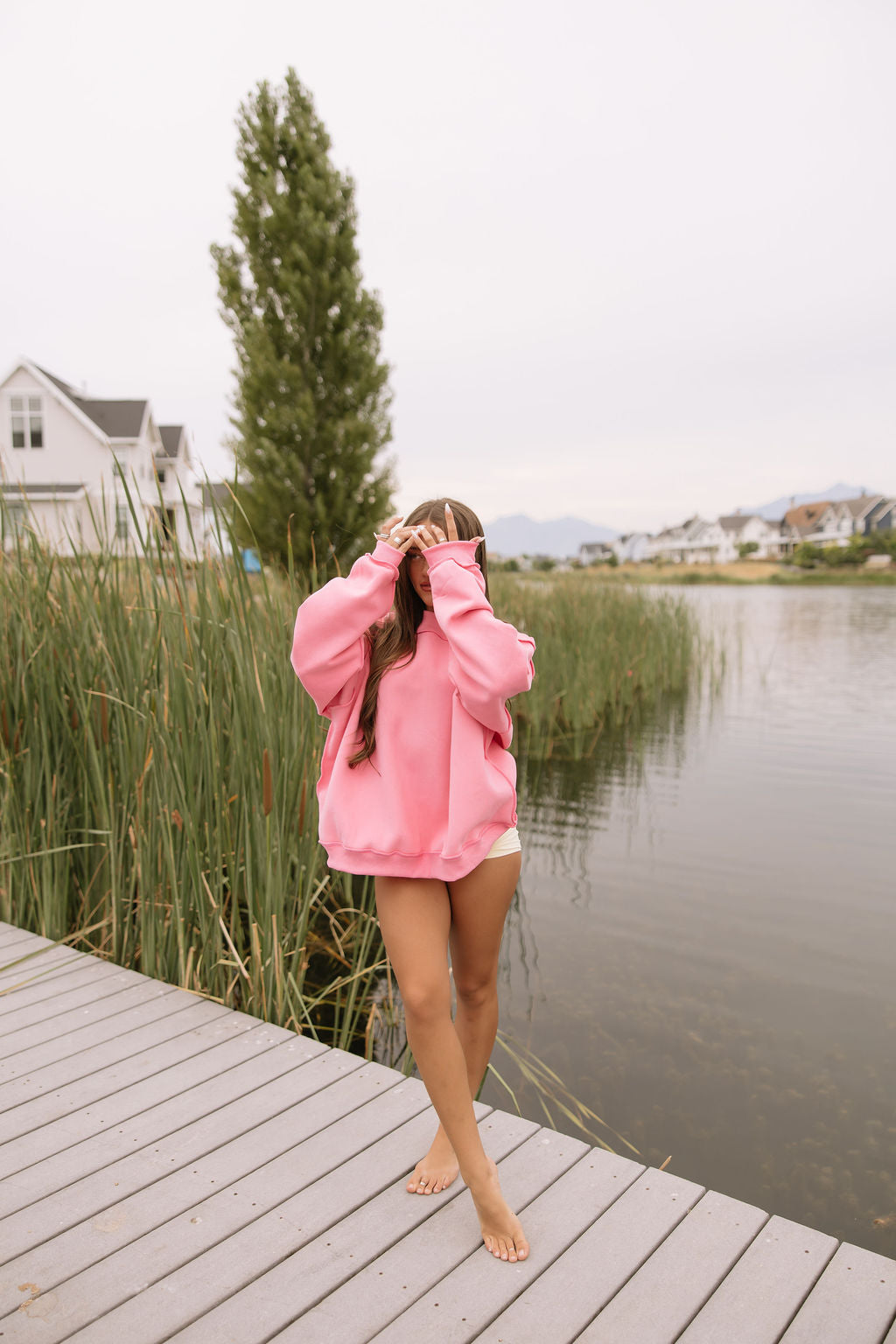 Harbor Mockneck // Candy Pink