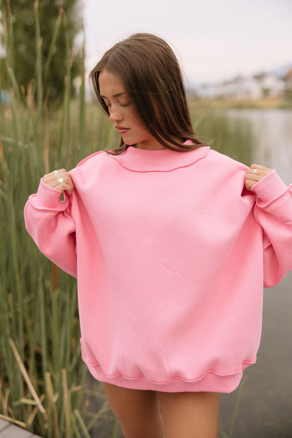Harbor Mockneck // Candy Pink