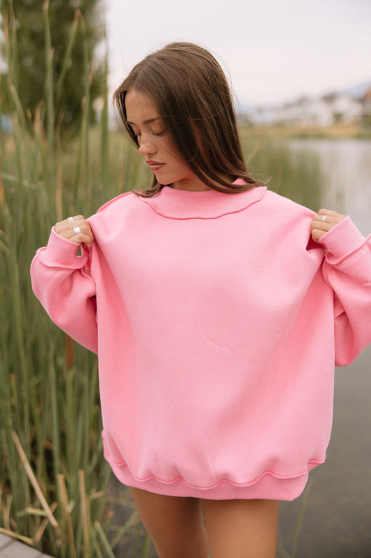 Harbor Mockneck // Candy Pink