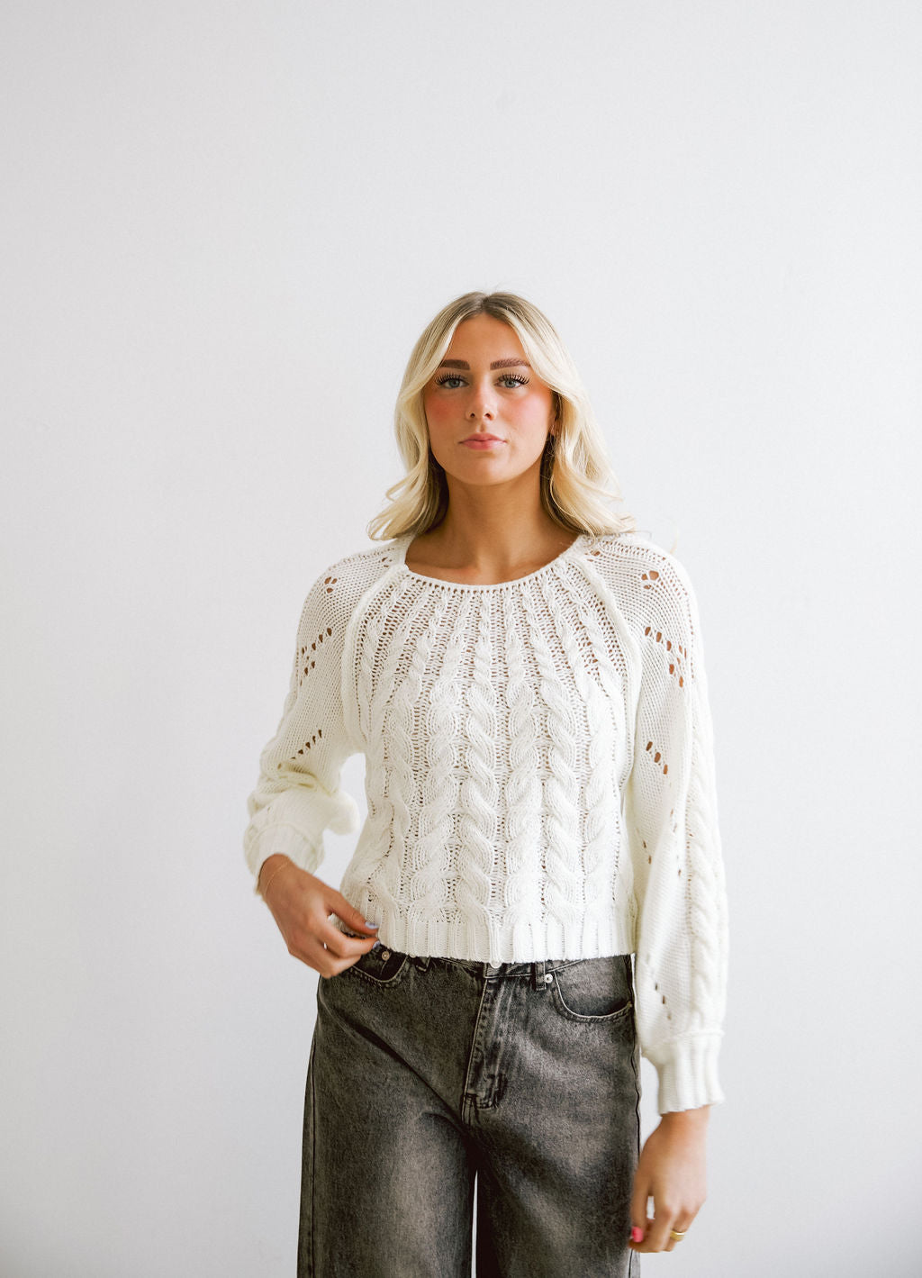 Aster Sweater // White