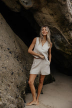 Laguna Linen Shorts // Oatmeal