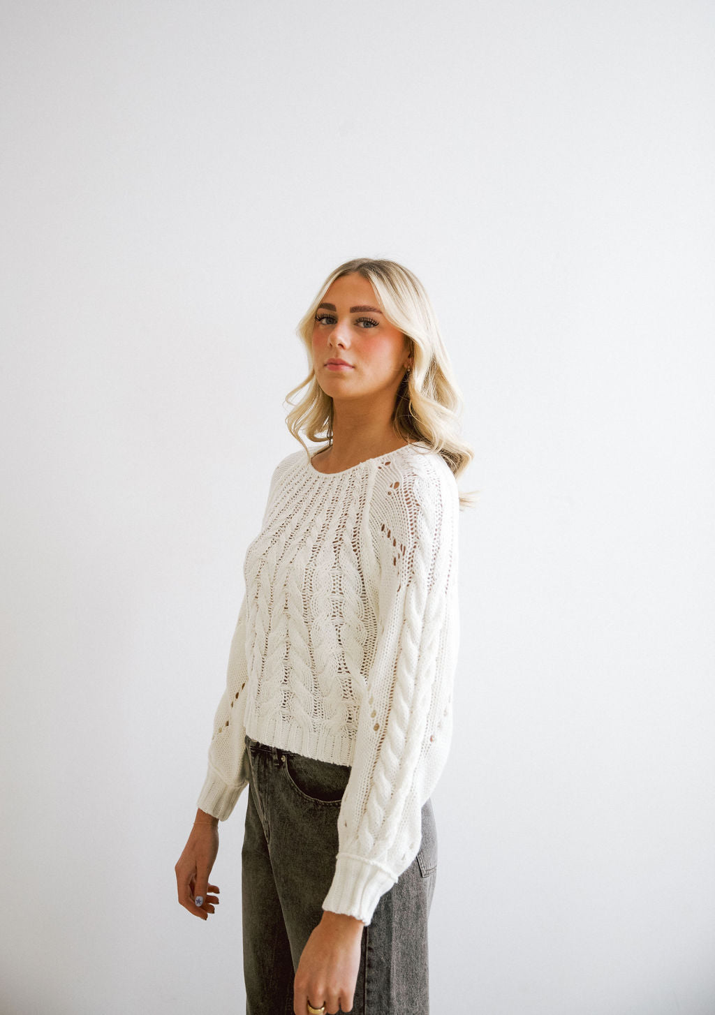 Aster Sweater // White