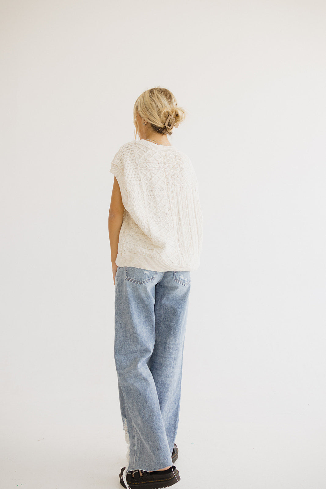 Eloise Cable Knit Sweater Vest