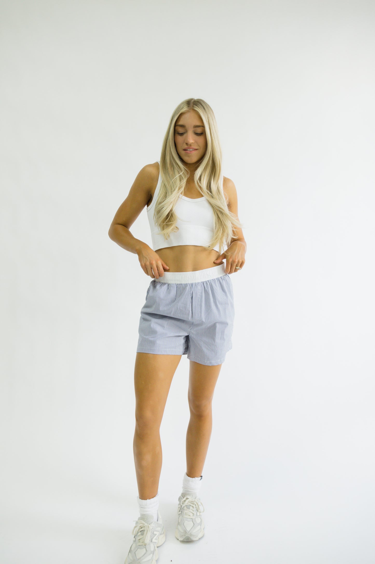 It Girl Boxers // Blue Stripe