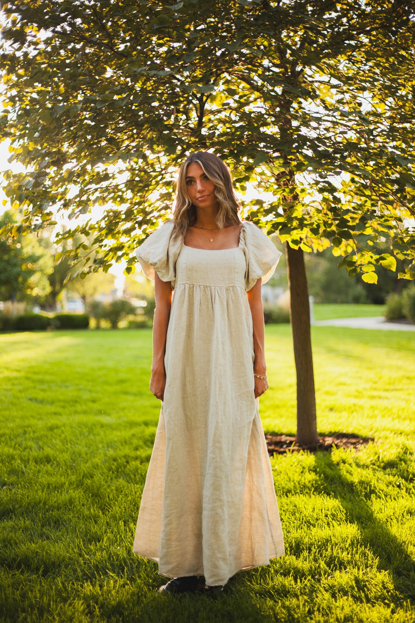 Nova Linen Dress