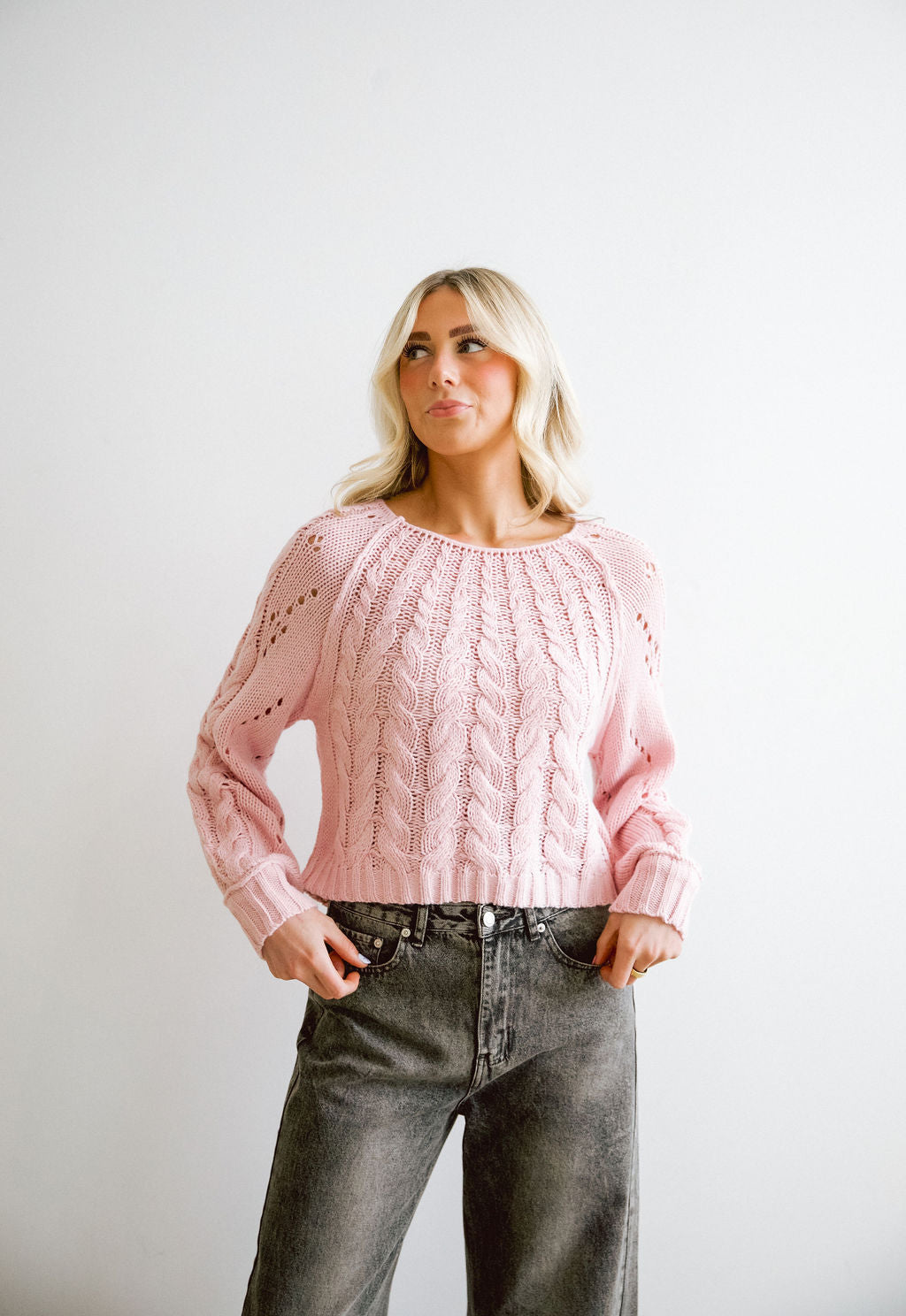 Aster Sweater // Pink