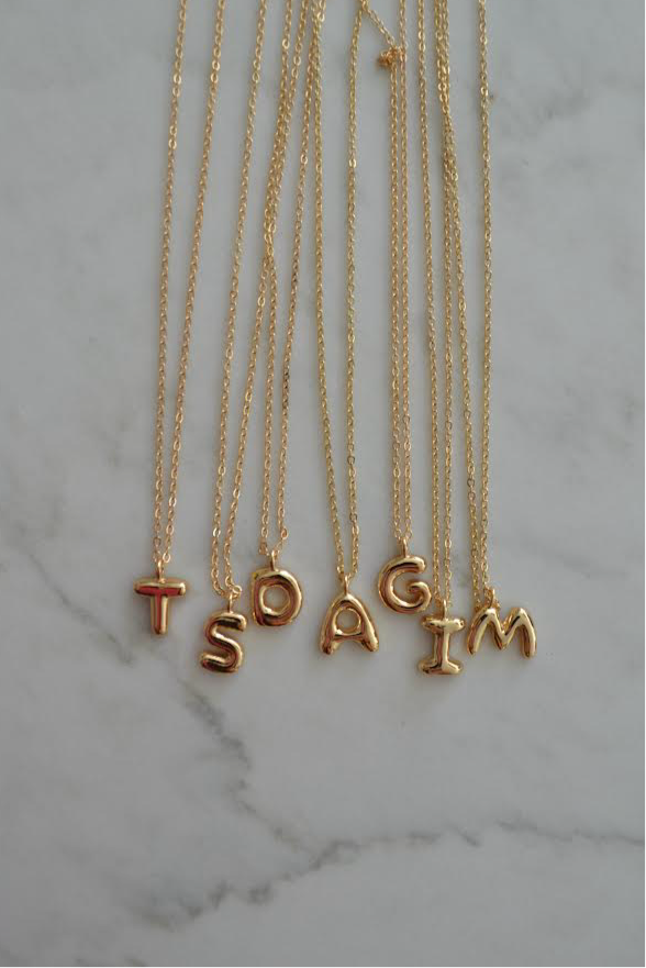 Bubble Letter Necklace