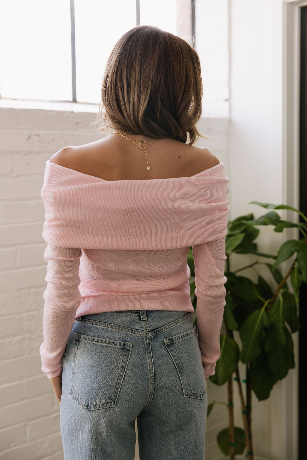 Rose Off-The-Shoulder Top
