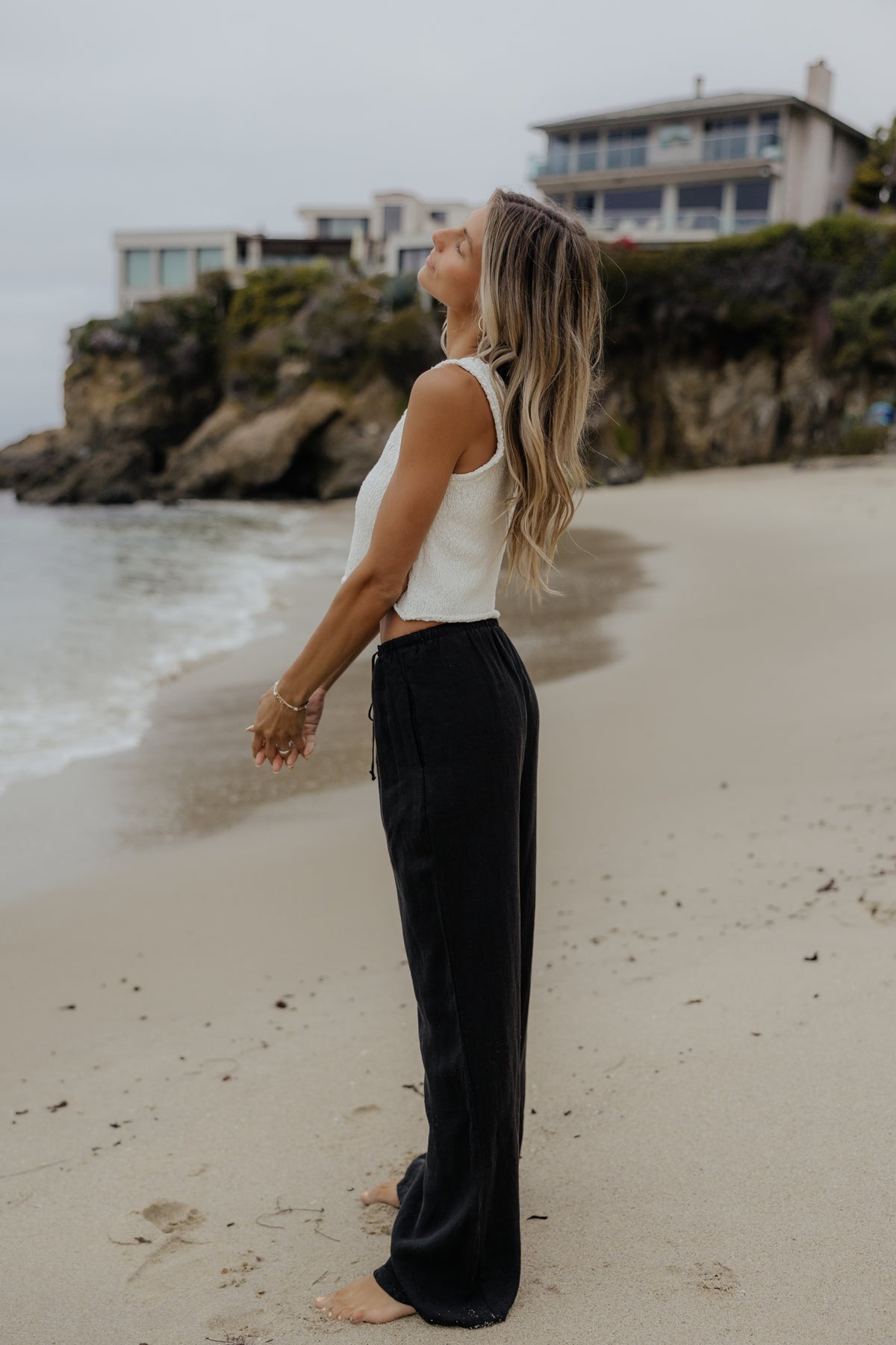 Bondi Linen Pants // Black