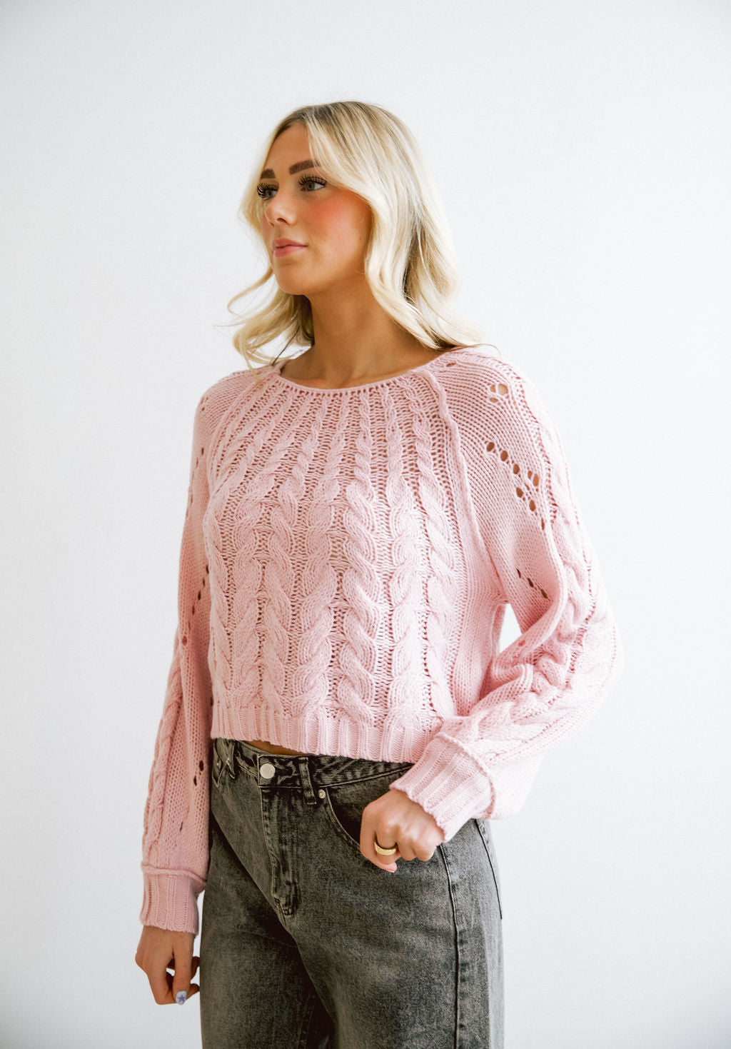 Aster Sweater // Pink