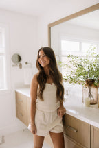 Bonnie Pointelle Pajama Rose Tank