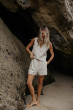 Laguna Linen Shorts // Oatmeal