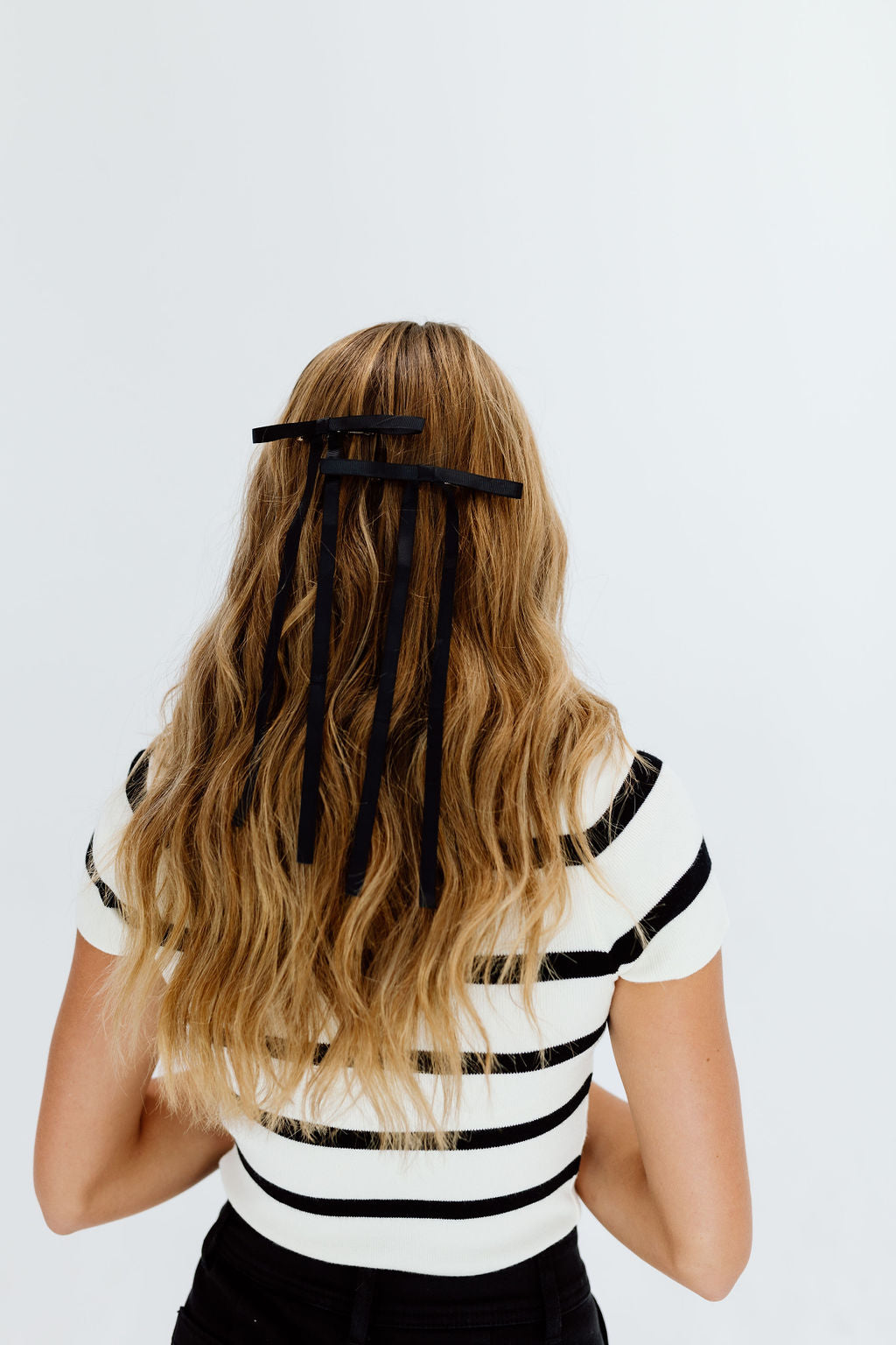 Ribbon Hair Barrette Set of 2