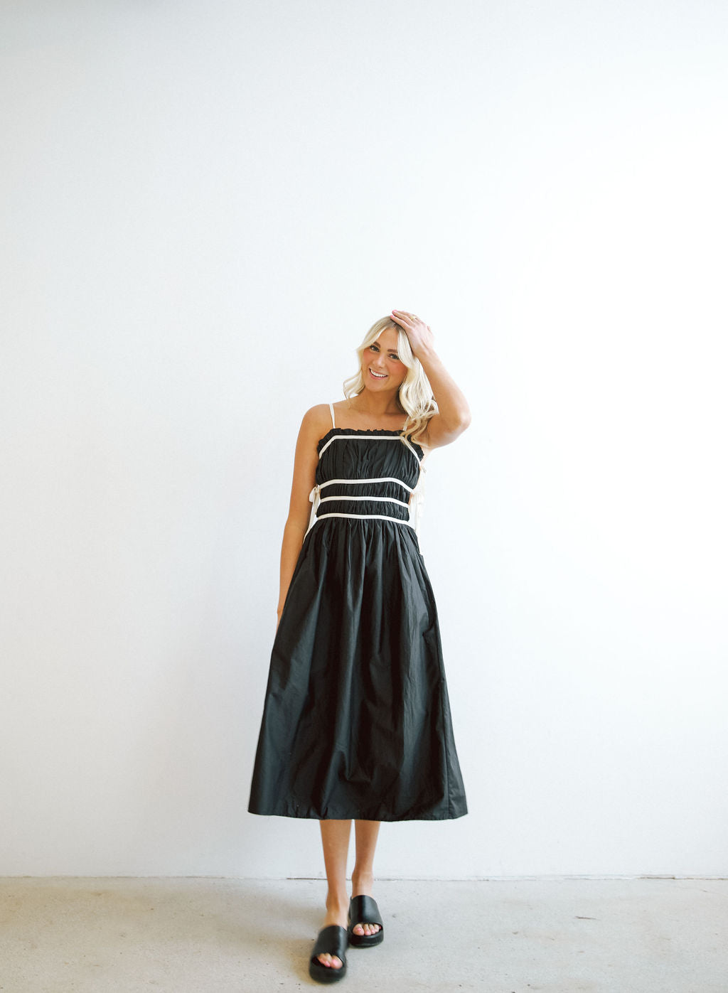 Josie Contrast Tie Dress
