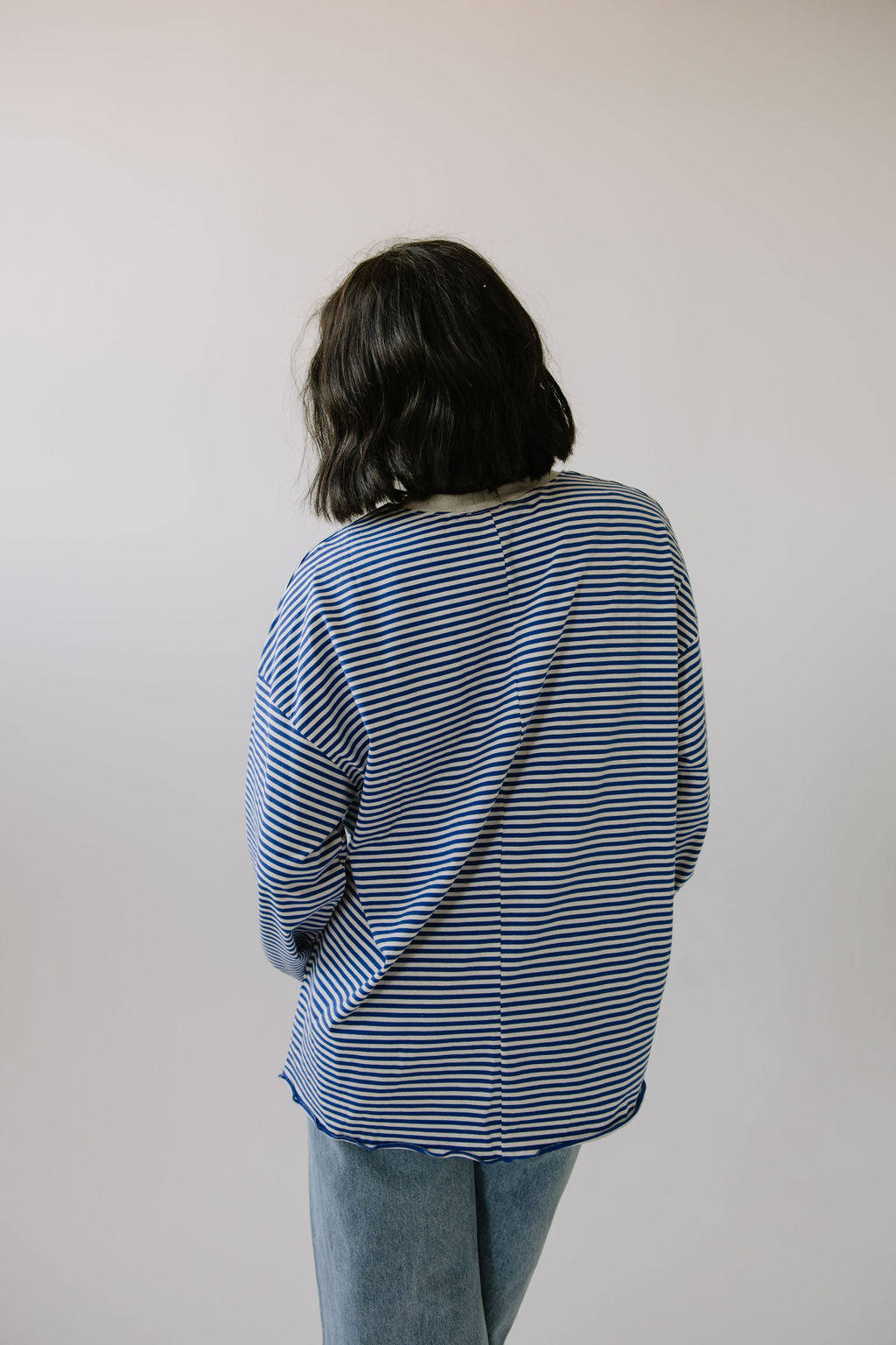 Emmi Stripe Long Sleeve // Blue