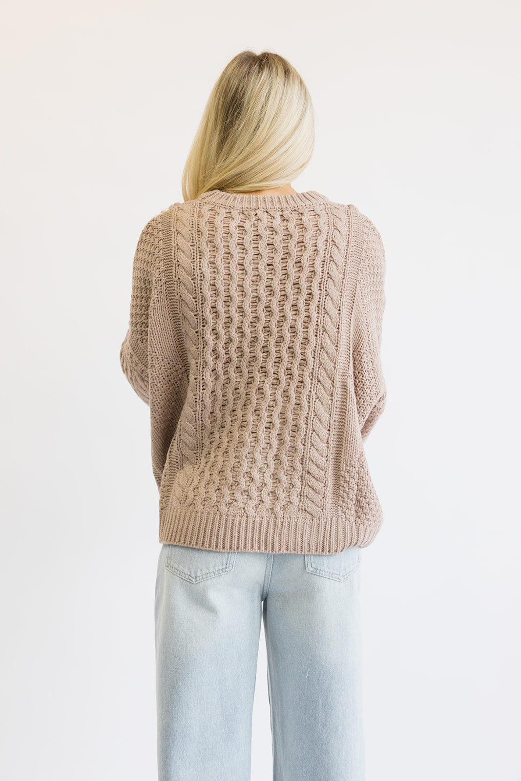 Fall Favorite Classic Sweater // Taupe