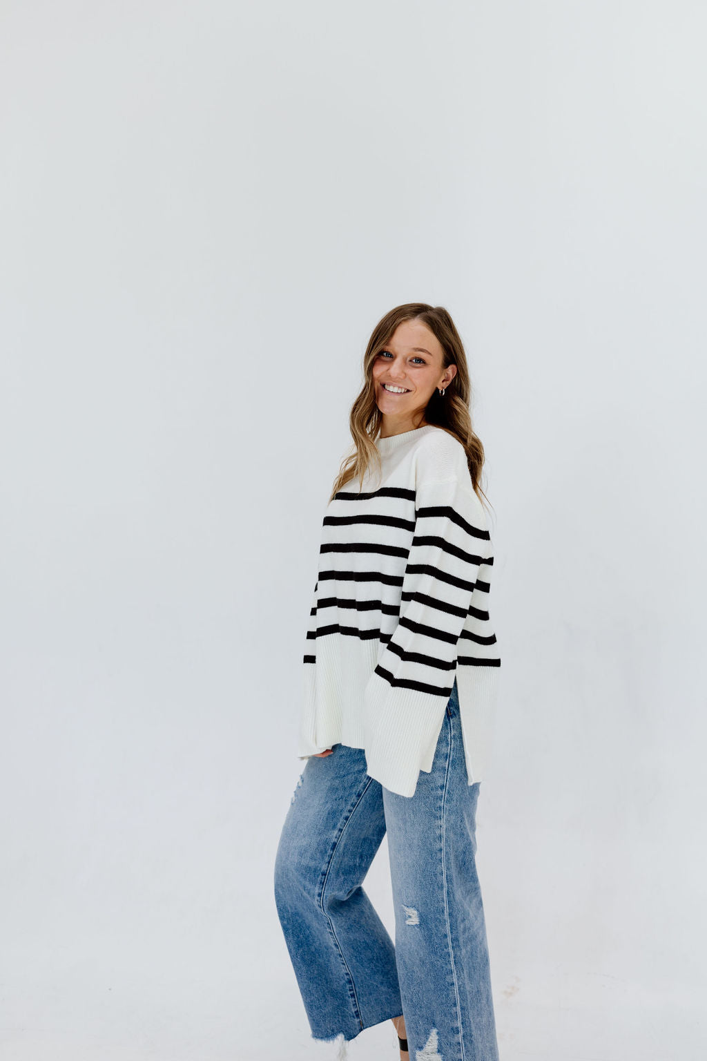 Breezy Stripe Sweater