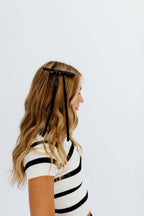 Ribbon Hair Barrette Set of 2