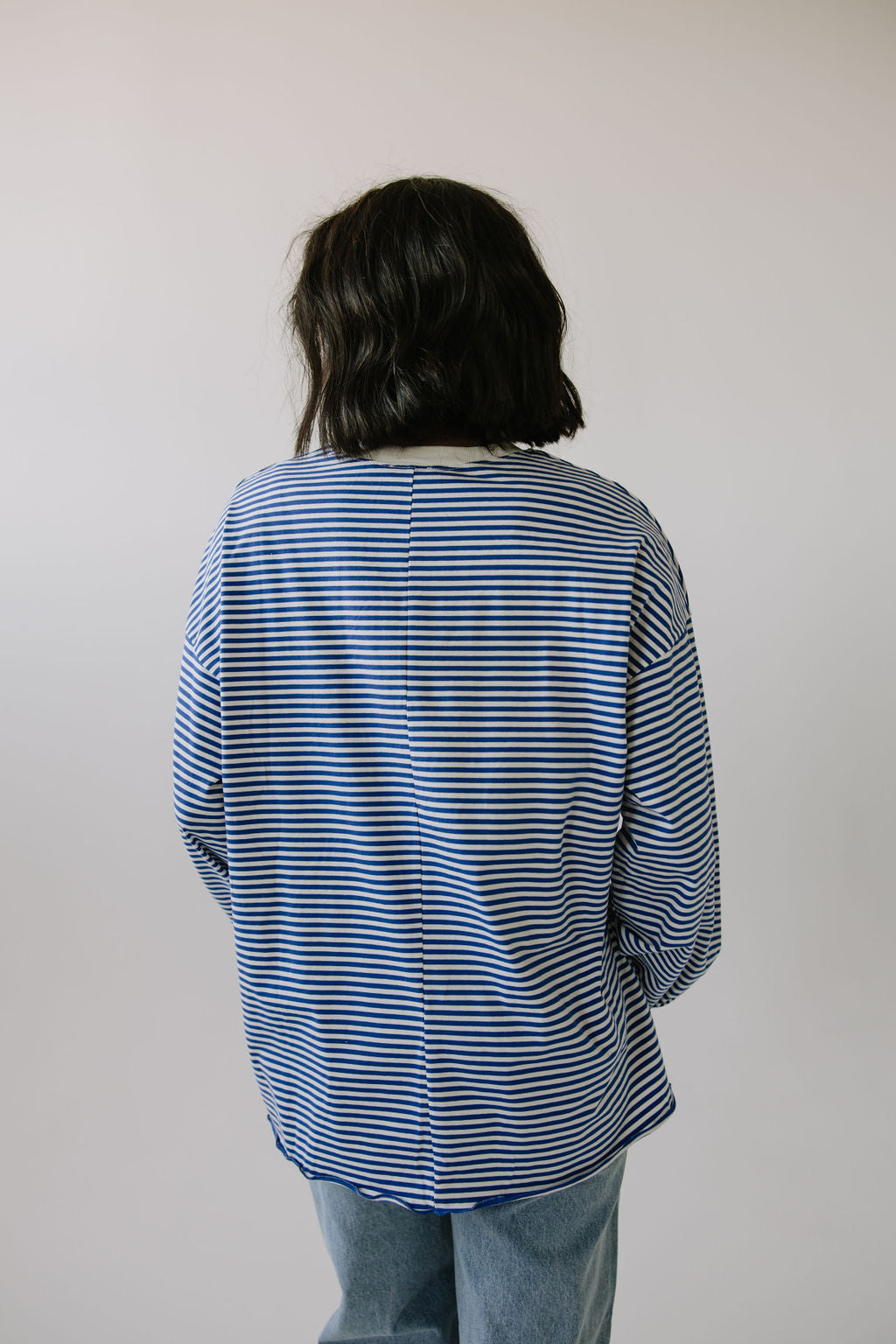 Emmi Stripe Long Sleeve // Blue