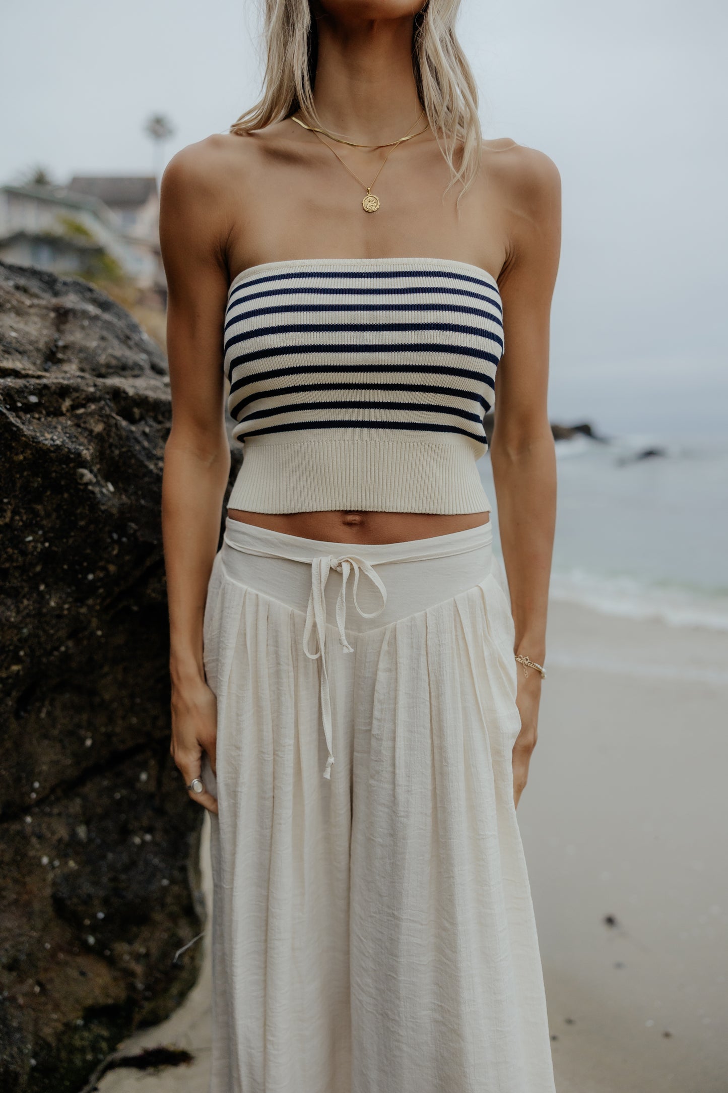 Malibu Stripe Tube Top