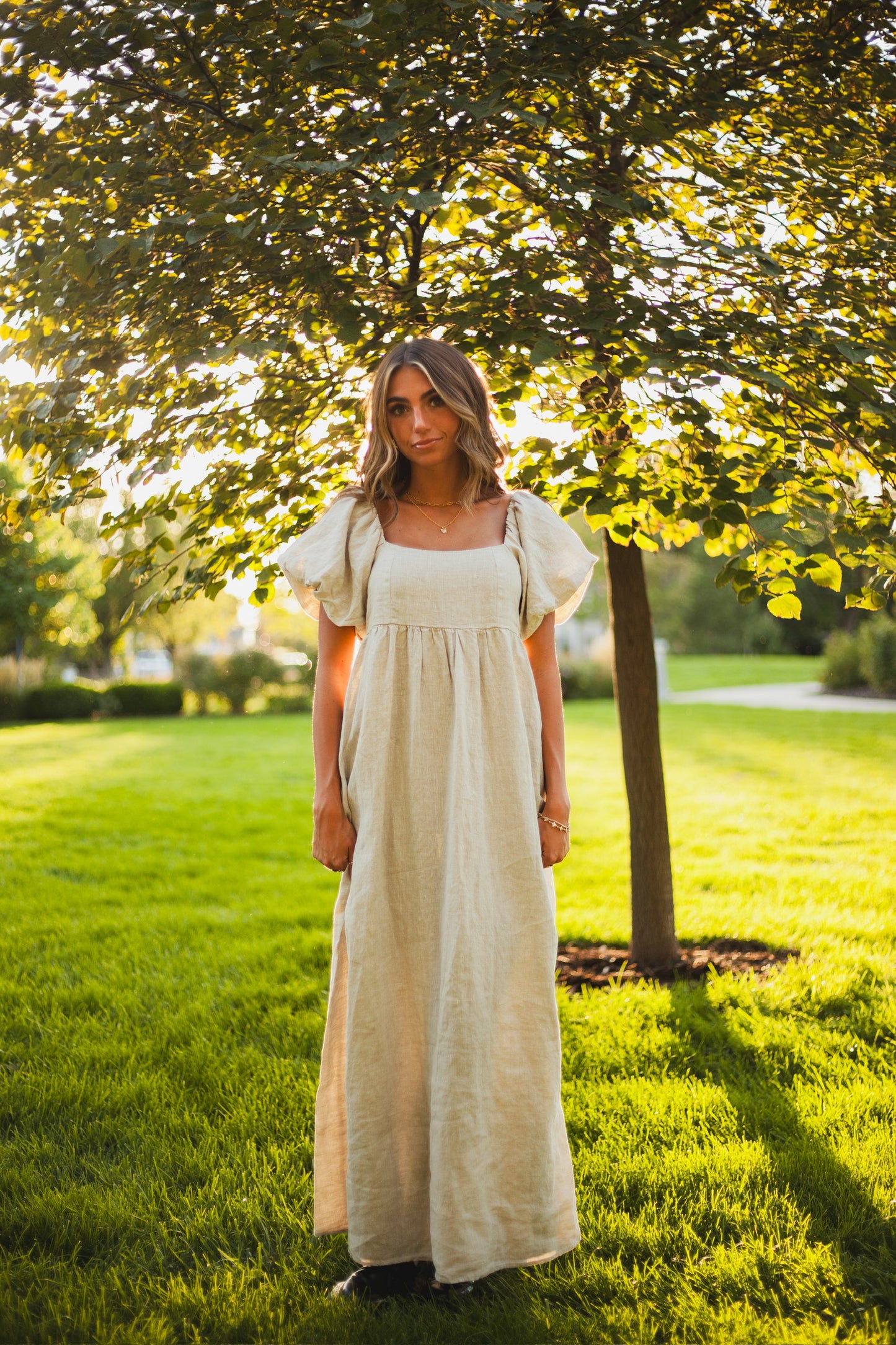 Nova Linen Dress