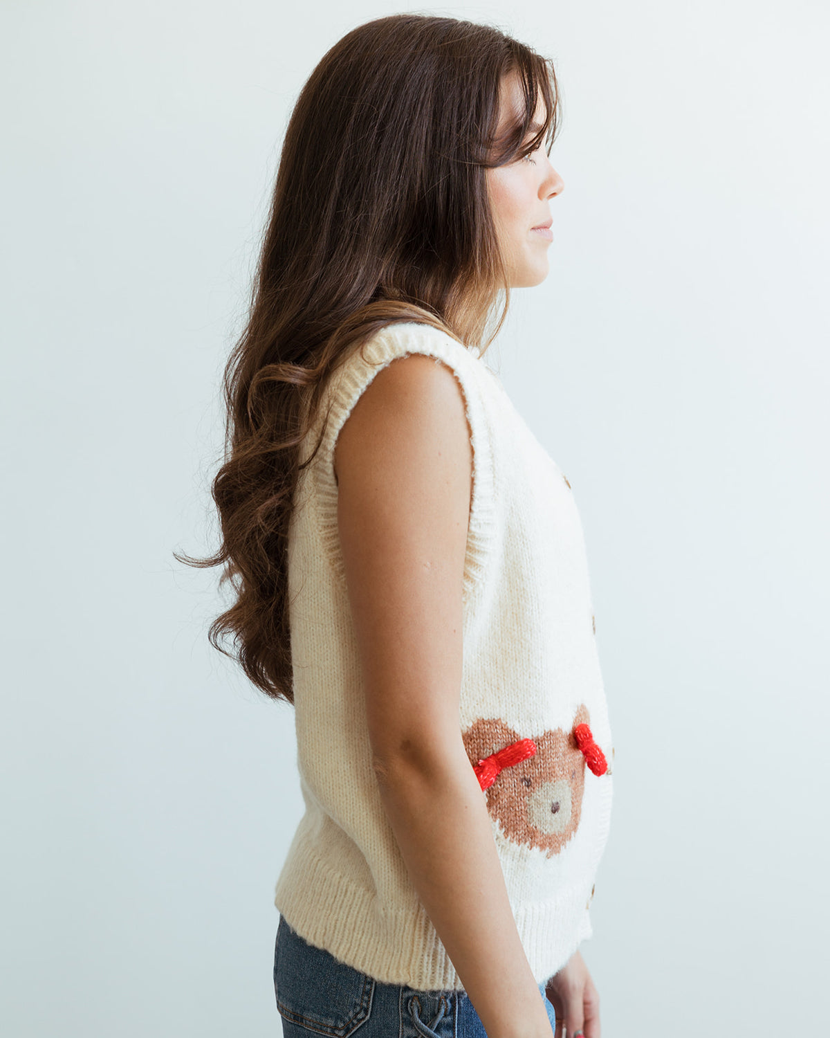 Teddy Bear Button Top